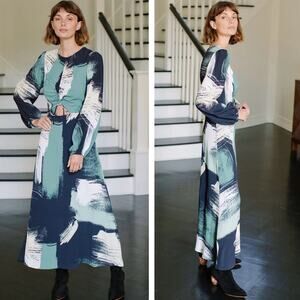 NWT Rachel Pally Zosia Midi Dress in Crepe Painter